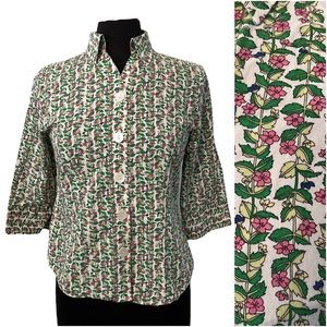 Westbound Petite Floral Blouse 3/4 sleeve